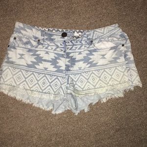 Aztec jean shorts